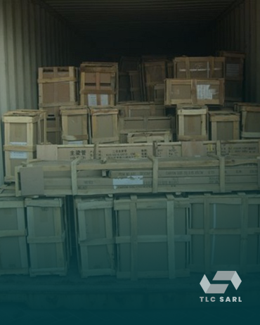 Déchargement de conteneur